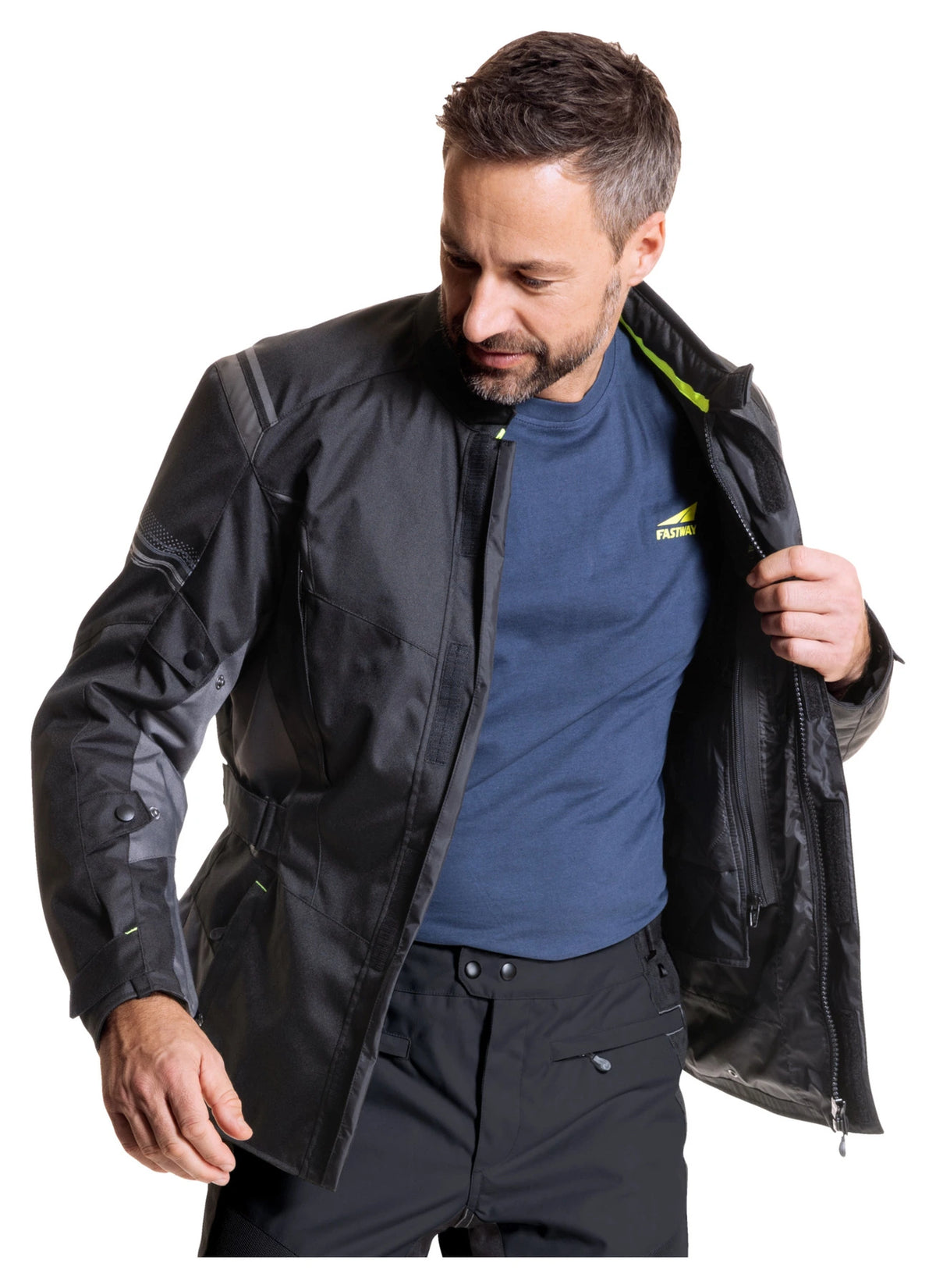 Fastway T-2203 Vīriešu vissezonas moto jaka