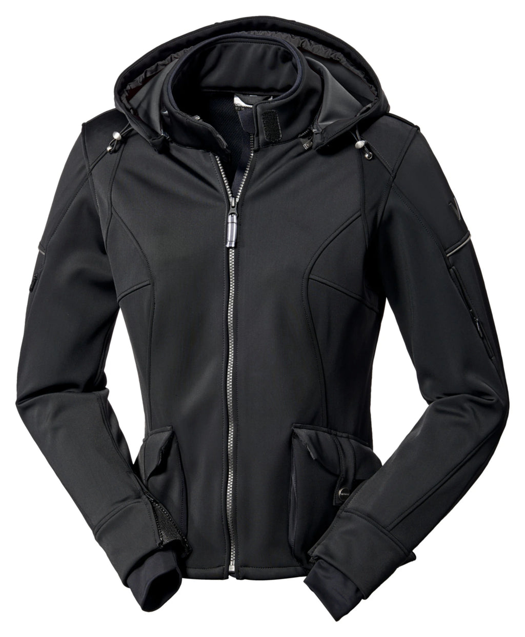Sieviešu ūdensizturīga softshell motojaka Vanucci VUJ-1 — Melna