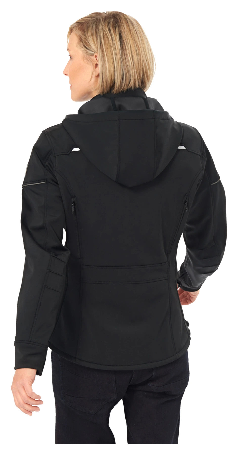 Sieviešu ūdensizturīga softshell motojaka Vanucci VUJ-1 — Melna