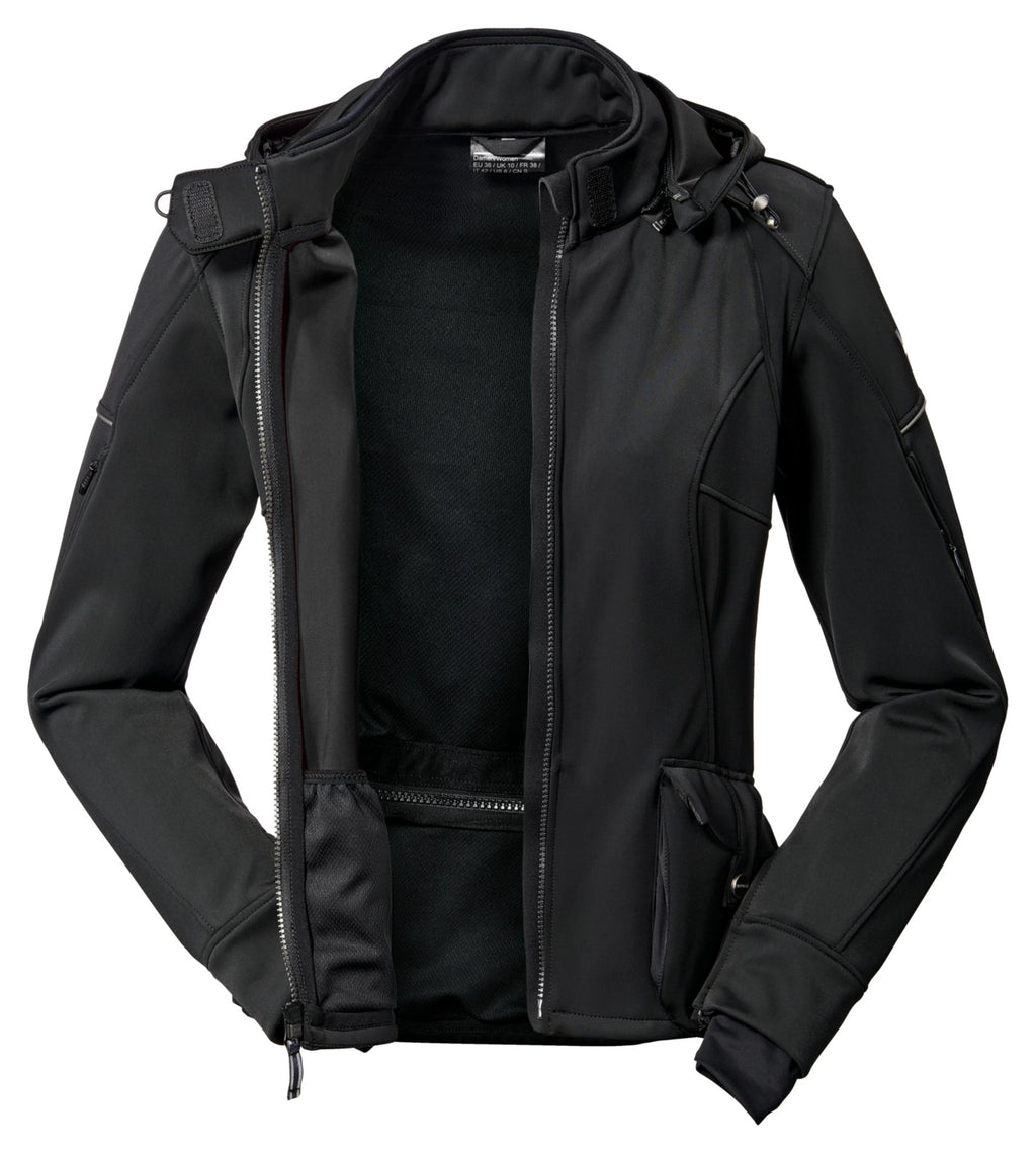 Sieviešu ūdensizturīga softshell motojaka Vanucci VUJ-1 — Melna